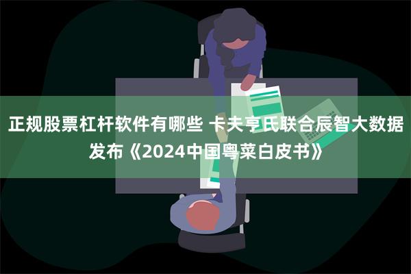 正规股票杠杆软件有哪些 卡夫亨氏联合辰智大数据发布《2024中国粤菜白皮书》