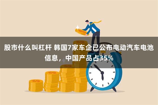 股市什么叫杠杆 韩国7家车企已公布电动汽车电池信息，中国产品占35%